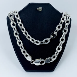 สร้อยคอ ห้อยพระหลายองค์ เงินแท้ 925 ลายโซ่แบน สไตล์คลาสสิค